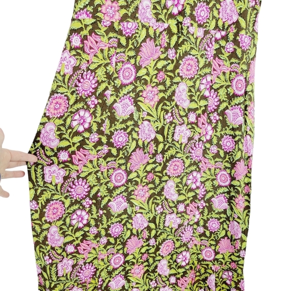 J.Jill green and pink floral dress size S - Picture 12 of 13